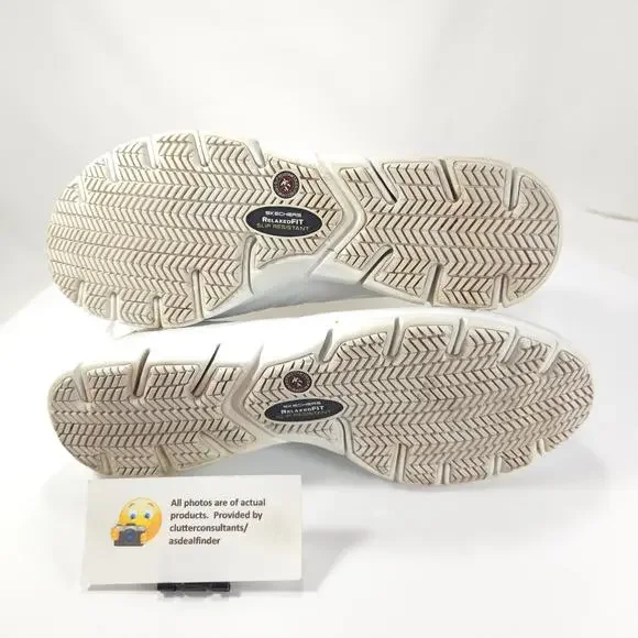 Skechers Work Relaxed Fit Slip Resistant Shoe Womens Size 10 76564 White - Picture 9 of 9